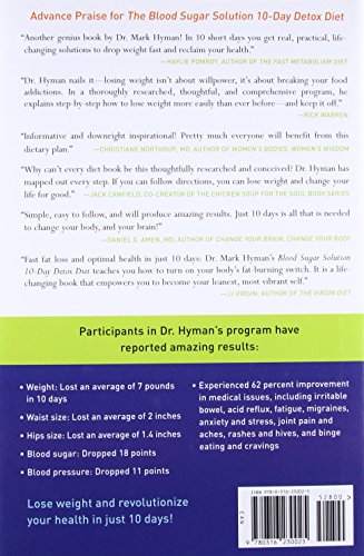 The Blood Sugar Solution 10-Day Detox Diet: Activate Your Body's Natural Ability to Burn Fat and Lose Weight Fast (The Dr. Mark Hyman Library, 3)